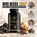 Shilajit Capsules with Maca Root & Black Pepper