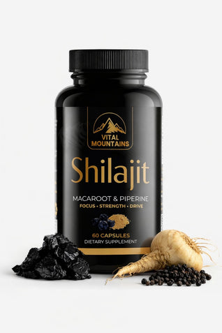 Shilajit Capsules with Maca Root & Black Pepper