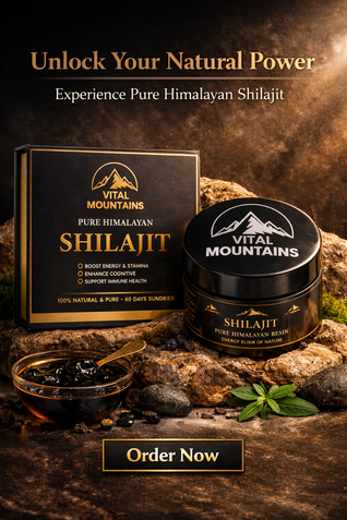 Organic 100% Pure Himalayan Shilajit, 60 Days Sundried, Soft Resin